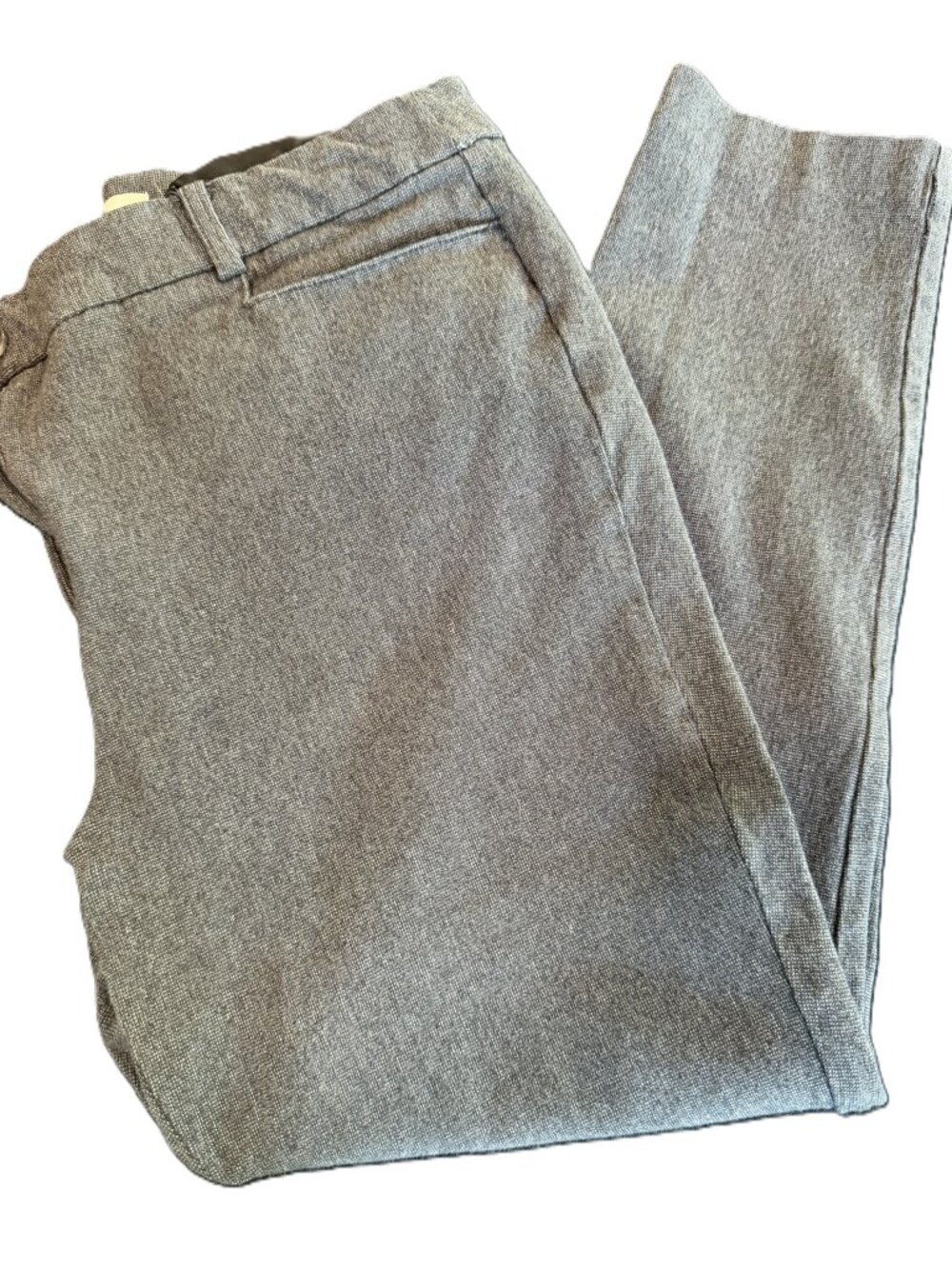 LOFT Sutton Skinny Curvy Ankle Pant Grey Size 12